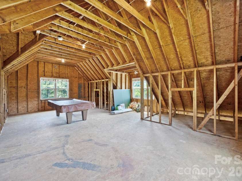 5639 White Store Road, Wingate, NC 28174.  MLS# CAR4384824, YatesRealty ID 26238. Unfinished Attic
