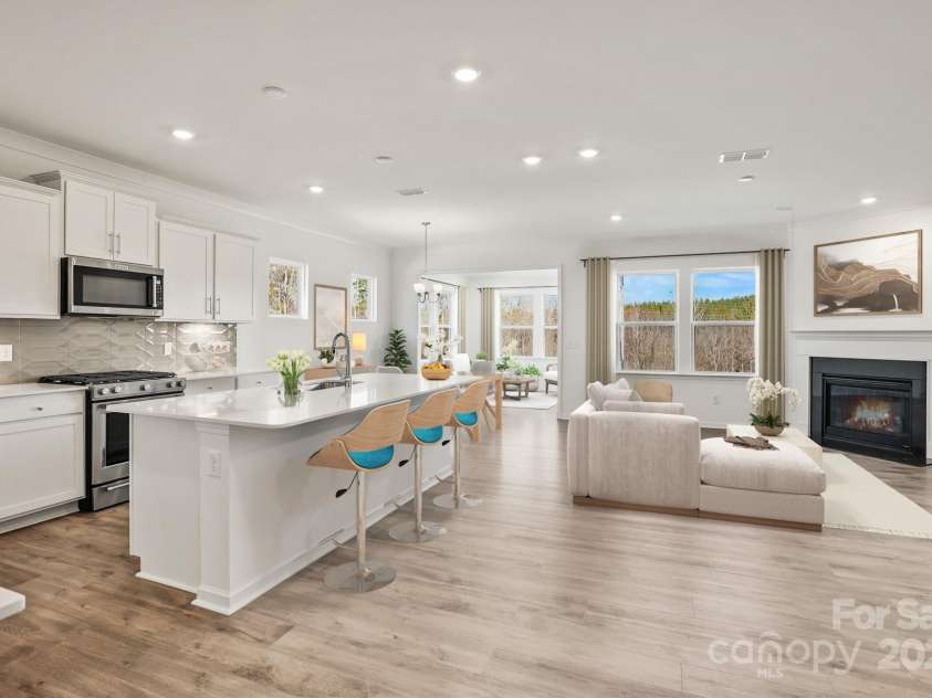 16006 Luka May Lane, Huntersville, NC 28078.  MLS# CAR4282280, YatesRealty ID 26239. Open Concept Living Area