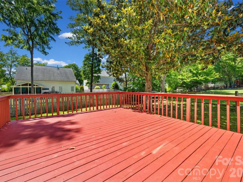 13606 Red Wine Court, Charlotte, NC 28273.  MLS# CAR4378191, YatesRealty ID 26251. Freshly painted deck