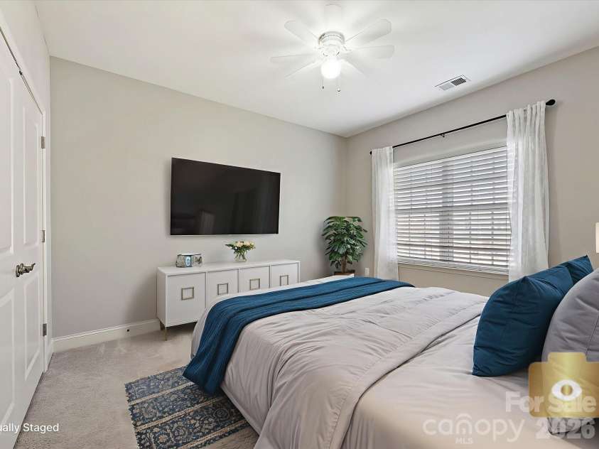 113 Park View Drive, Belmont, NC 28012.  MLS# CAR4352382, YatesRealty ID 2627. Virtually Staged Bedroom