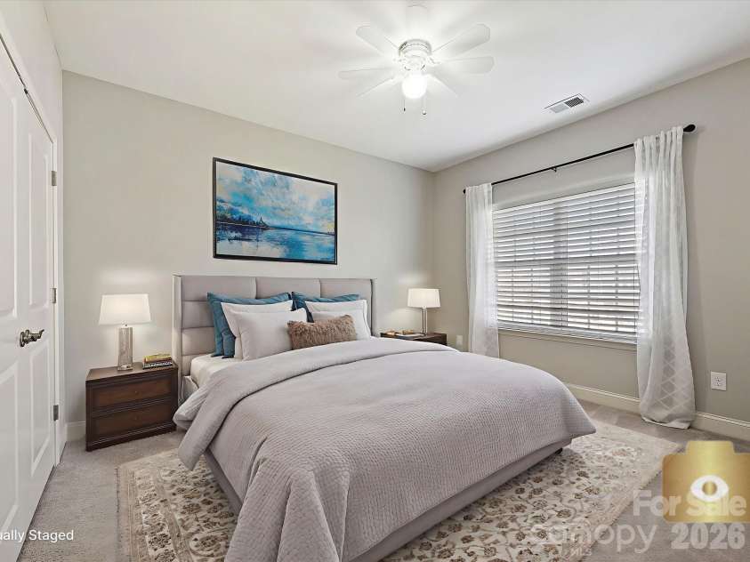 113 Park View Drive, Belmont, NC 28012.  MLS# CAR4352382, YatesRealty ID 2627. Virtually Staged Bedroom