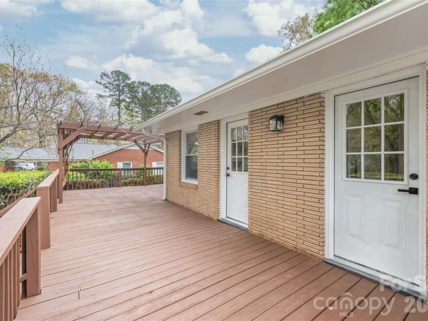 7537 Monroe Road, Charlotte, NC 28212.  MLS# CAR4363203, YatesRealty ID 26279. Back Deck