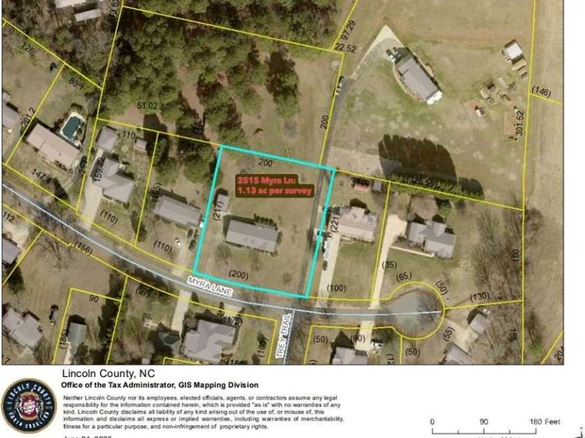 2515 Myra Lane, Lincolnton, NC 28092.  MLS# CAR4274497, YatesRealty ID 26293. 