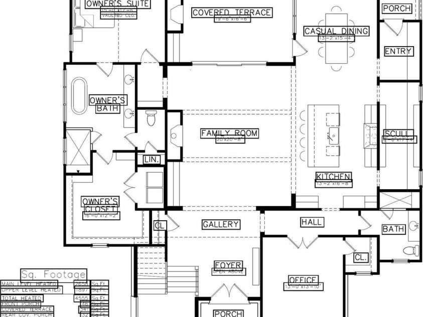 4628 Water Oak Road, Charlotte, NC 28211.  MLS# CAR4354112, YatesRealty ID 26299. Main Floor