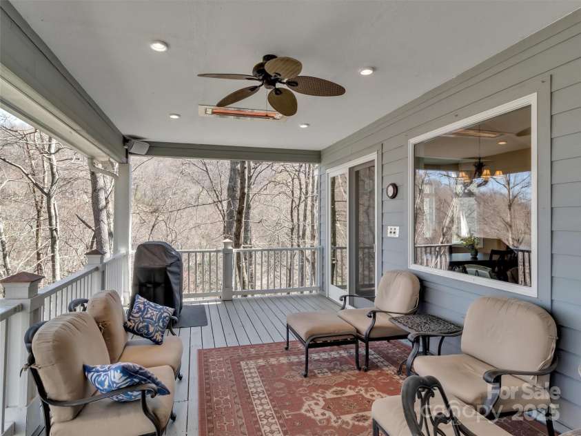 78 Aster Lane, Waynesville, NC 28786.  MLS# CAR4240828, YatesRealty ID 2630. Covered Porch for Additional Entertaining