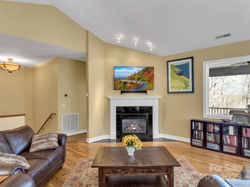 78 Aster Lane, Waynesville, NC 28786.  MLS# CAR4240828, YatesRealty ID 2630. Cozy up to the Fireplace on a Cool Evening