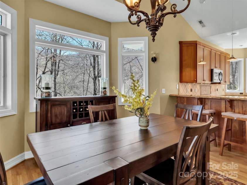 78 Aster Lane, Waynesville, NC 28786.  MLS# CAR4240828, YatesRealty ID 2630. Dining Area