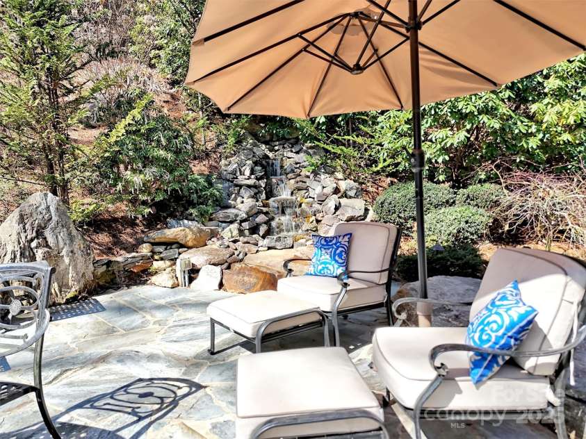 78 Aster Lane, Waynesville, NC 28786.  MLS# CAR4240828, YatesRealty ID 2630. Fabulous Stone Patio