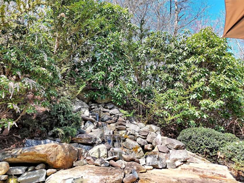78 Aster Lane, Waynesville, NC 28786.  MLS# CAR4240828, YatesRealty ID 2630. Gorgeous Water Feature