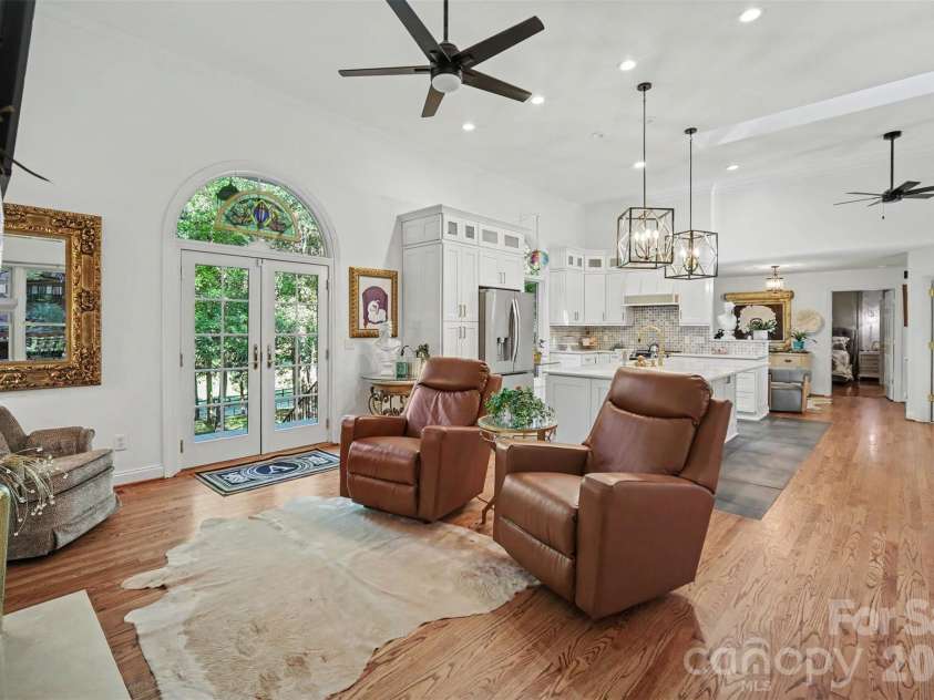9701 Deer Run Road, Waxhaw, NC 28173.  MLS# CAR4382004, YatesRealty ID 26310. Family room with open kitchen & dining