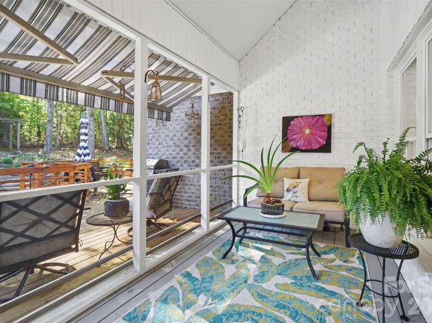 9701 Deer Run Road, Waxhaw, NC 28173.  MLS# CAR4382004, YatesRealty ID 26310. Screened-in porch
