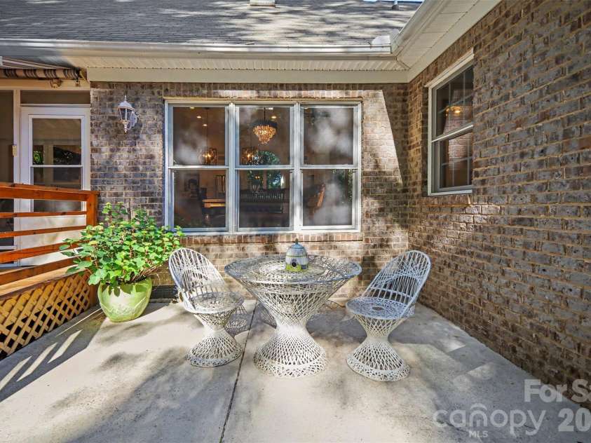 9701 Deer Run Road, Waxhaw, NC 28173.  MLS# CAR4382004, YatesRealty ID 26310. Side patio