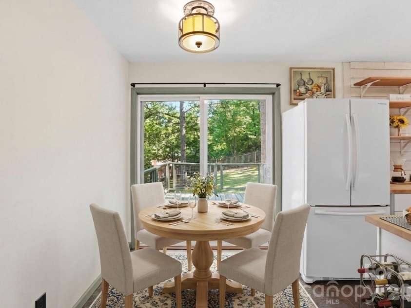 38 Nixon Terrace, Asheville, NC 28805.  MLS# CAR4385121, YatesRealty ID 26316. Virtually staged dining area