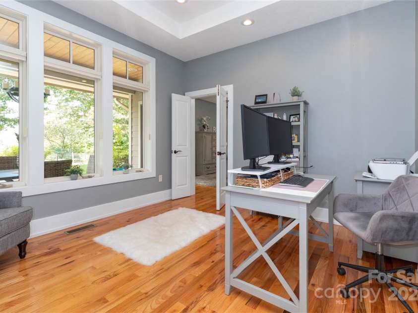 30 Rilandwell Drive, Fletcher, NC 28732.  MLS# CAR4181233, YatesRealty ID 26319. Office connected to the Primary Bedroom