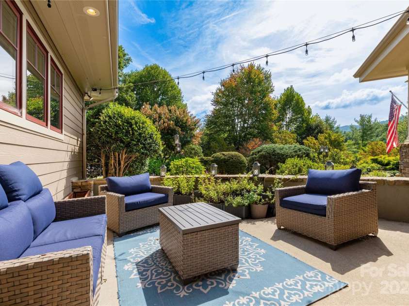30 Rilandwell Drive, Fletcher, NC 28732.  MLS# CAR4181233, YatesRealty ID 26319. Private Patio 