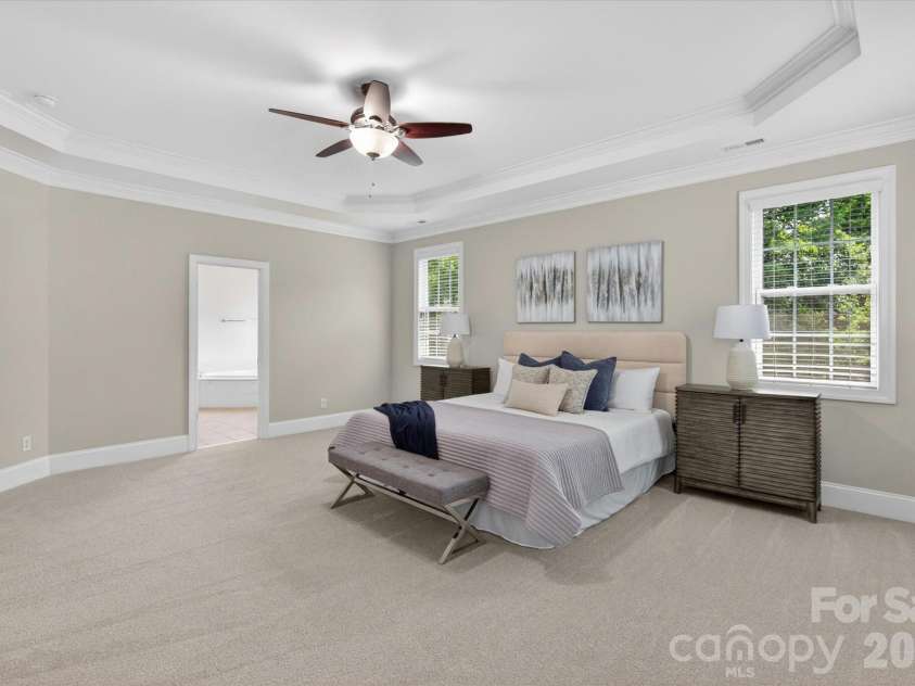 6507 Springs Mill Road, Charlotte, NC 28277.  MLS# CAR4386834, YatesRealty ID 26322. Spacious Primary bedroom