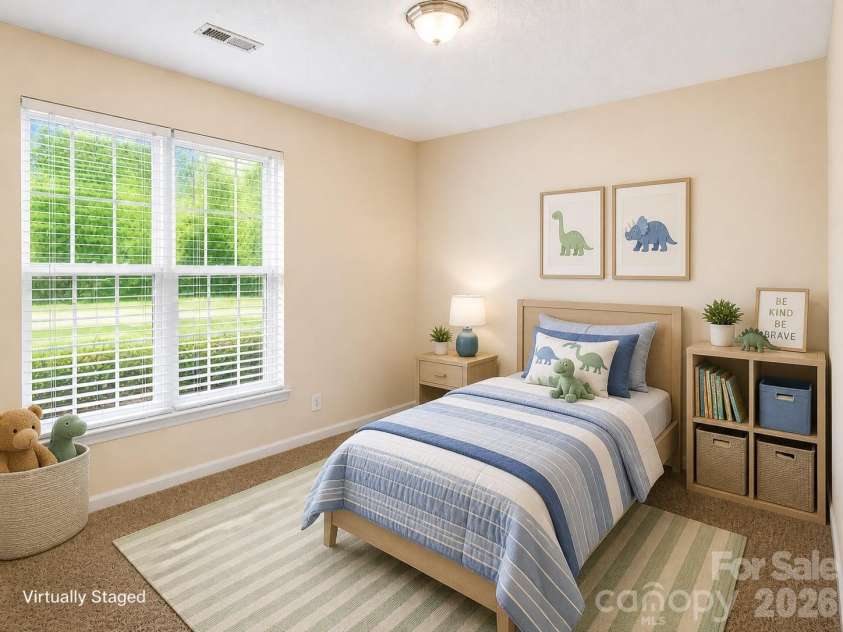 3024 Dairy Farm Drive, Monroe, NC 28110.  MLS# CAR4376209, YatesRealty ID 26326. Secondary Bedroom with Virtual Staging