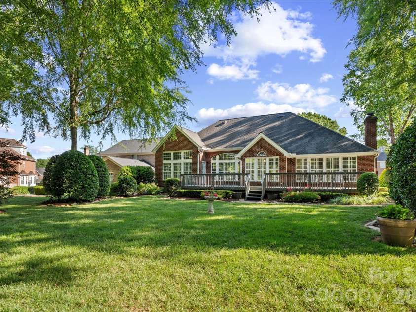 9311 Brentfield Road, Huntersville, NC 28078.  MLS# CAR4382163, YatesRealty ID 26327. View from the cart path.