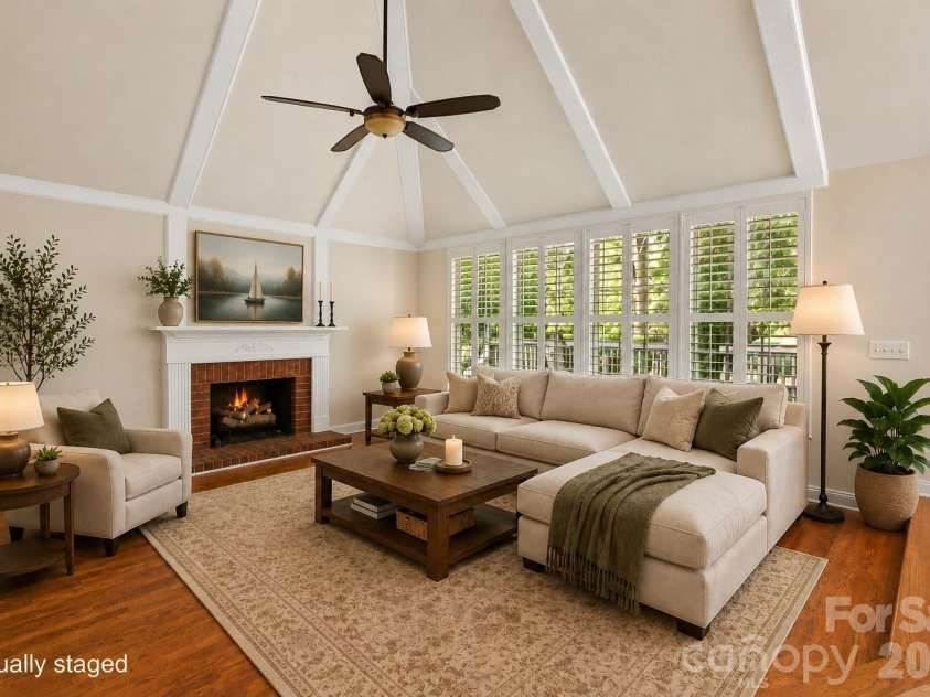 9311 Brentfield Road, Huntersville, NC 28078.  MLS# CAR4382163, YatesRealty ID 26327. Virtually Staged