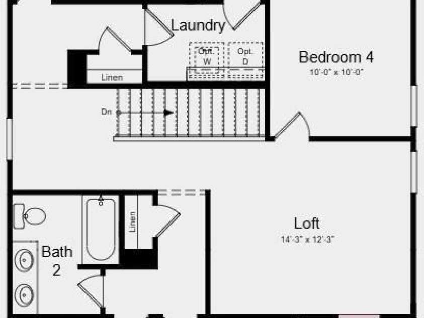 17118 Walker Wylie Drive, Charlotte, NC 28278.  MLS# CAR4381488, YatesRealty ID 26328. Second Floor Plan - Additional Highlights Include: window blinds, additional windows in primary bath and half bath, covered back patio, drop zone and primary bath fiberglass shower pan with tile surround