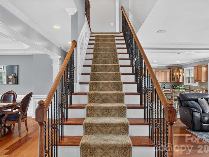 10102 Stonesby Lane, Waxhaw, NC 28173.  MLS# CAR4394343, YatesRealty ID 26346. Stairs