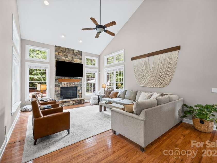 927 Cove Point Lane, Tega Cay, SC 29708.  MLS# CAR4267530, YatesRealty ID 26350. Family room