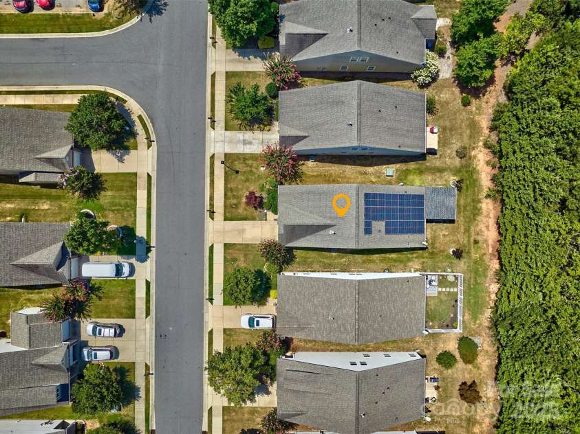 5176 Crystal Lakes Drive, Rock Hill, SC 29732.  MLS# CAR4281097, YatesRealty ID 26352. Aerial view of home