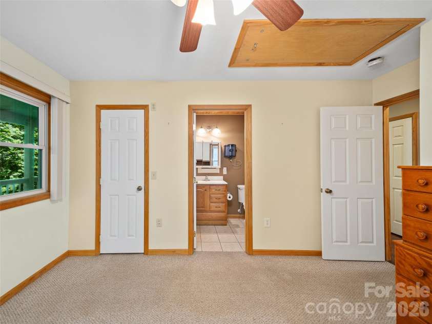 142 Wildflower Road, Spruce Pine, NC 28777.  MLS# CAR4384771, YatesRealty ID 26353. Primary Bedroom