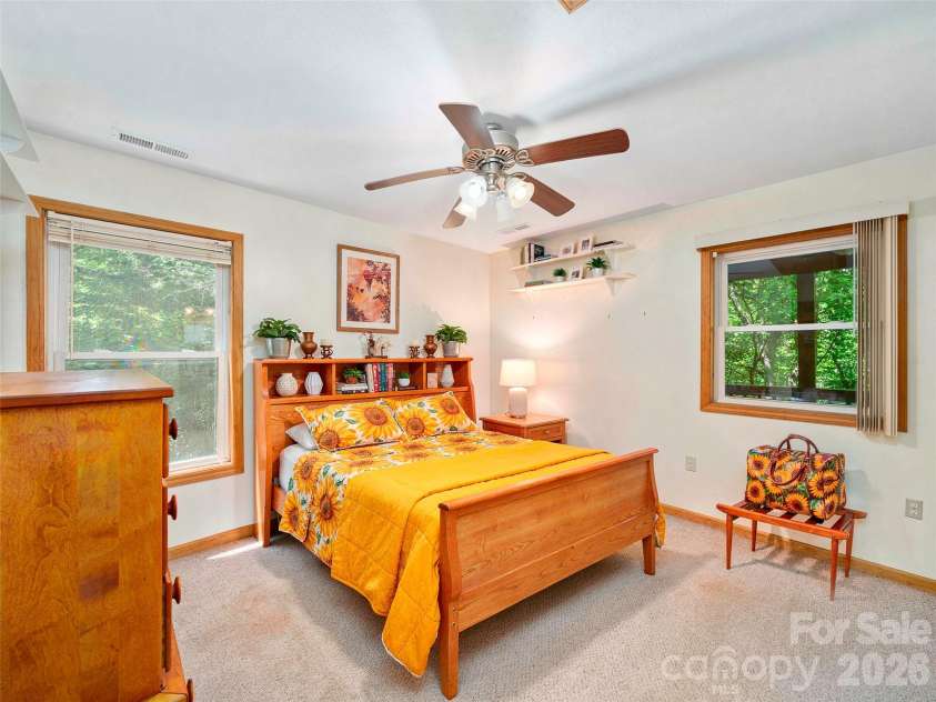 142 Wildflower Road, Spruce Pine, NC 28777.  MLS# CAR4384771, YatesRealty ID 26353. VIRTUALLY STAGED Primary Bedroom