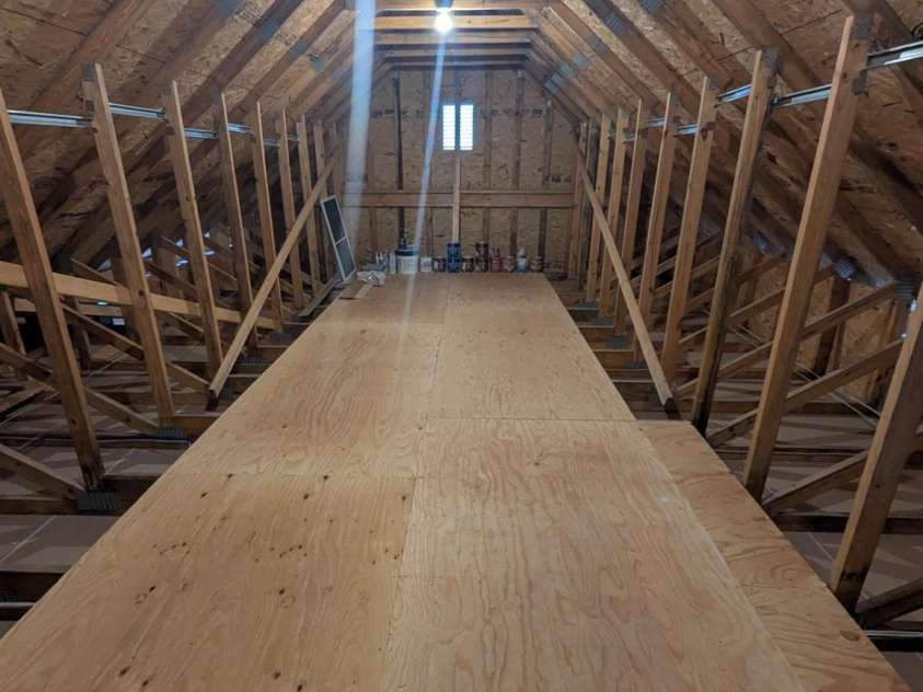 96 Sunset Ridge Drive, Etowah, NC 28729.  MLS# CAR4269539, YatesRealty ID 26356. Attic Storage