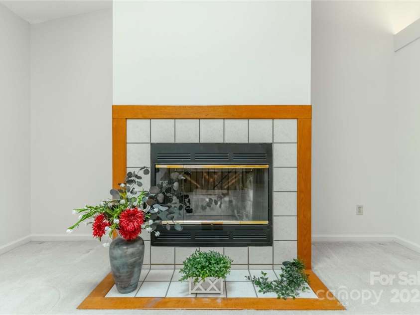 2 Oak Grove Road, Arden, NC 28704.  MLS# CAR4262932, YatesRealty ID 26361. Pretty Fireplace in Living Room!