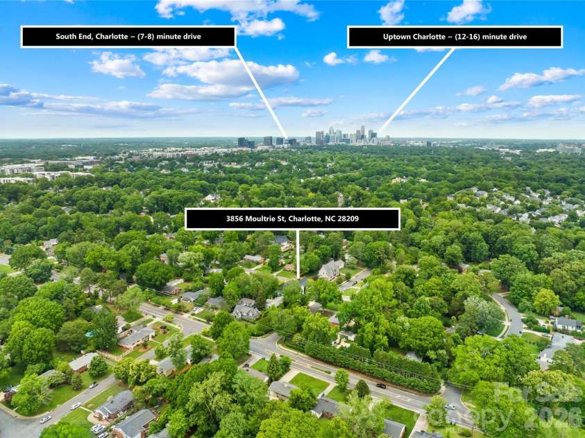 3856 Moultrie Street, Charlotte, NC 28209.  MLS# CAR4383818, YatesRealty ID 26375. 