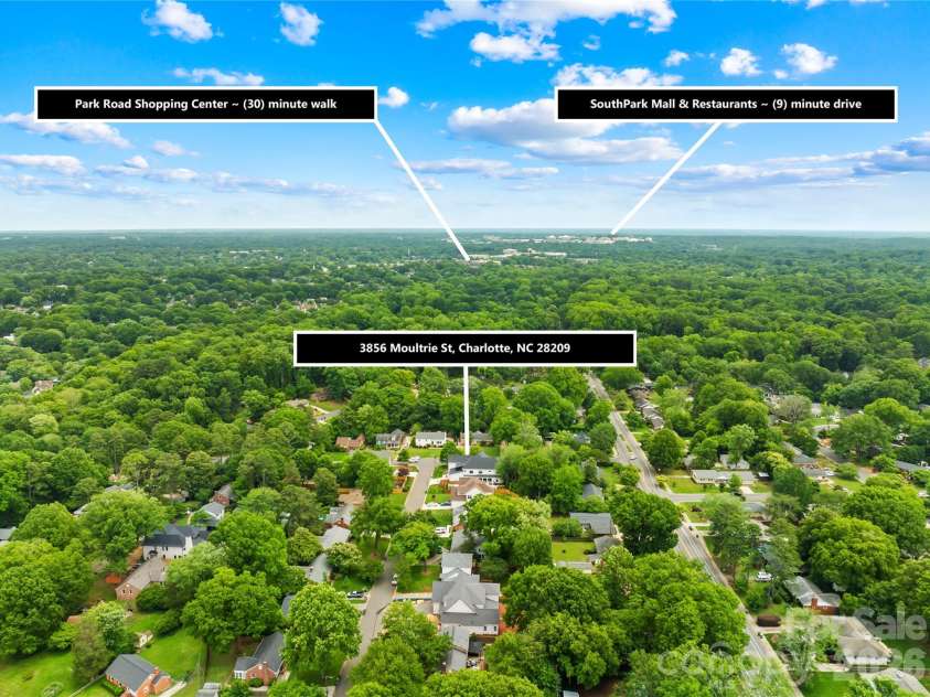 3856 Moultrie Street, Charlotte, NC 28209.  MLS# CAR4383818, YatesRealty ID 26375. 