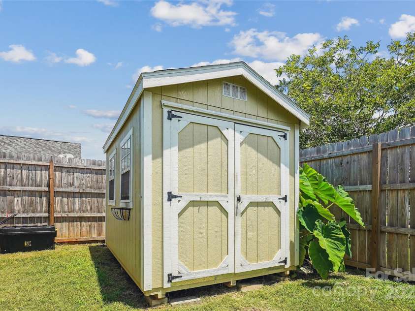 1632 A Street, Kannapolis, NC 28081.  MLS# CAR4280926, YatesRealty ID 26378. Backyard Storage