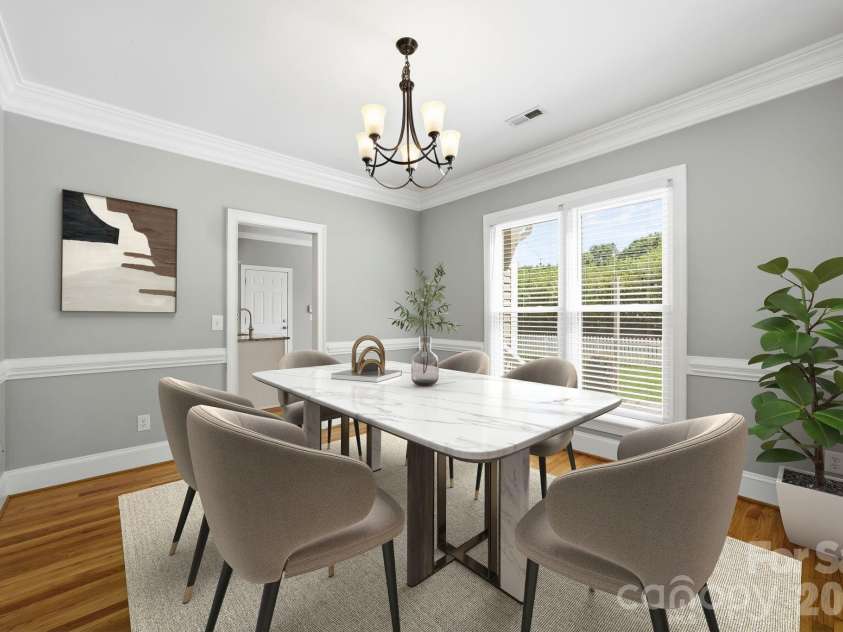 805 Celbridge Court, Charlotte, NC 28270.  MLS# CAR4386155, YatesRealty ID 26389. Virtual Staging - Dining Room