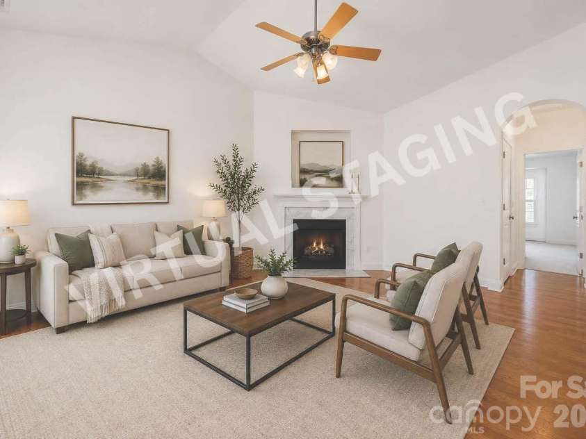 4127 Twenty Grand Drive, Indian Trail, NC 28079.  MLS# CAR4380595, YatesRealty ID 26391. Great Room - virturally staged