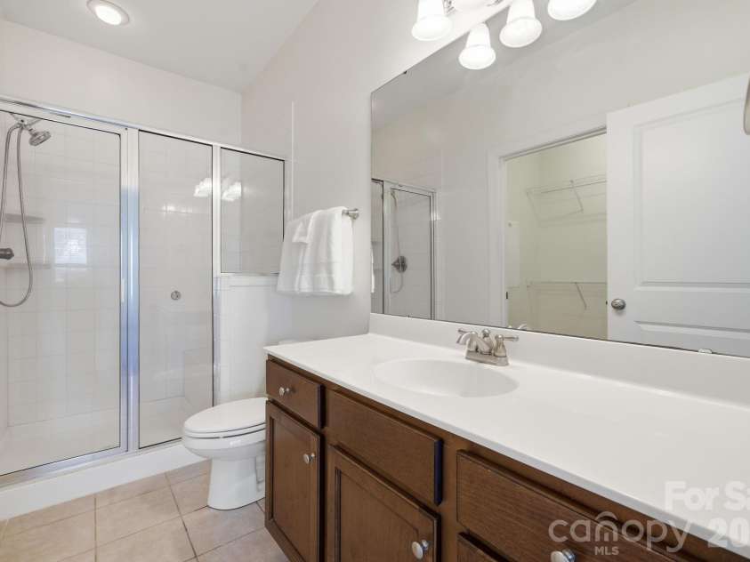 4127 Twenty Grand Drive, Indian Trail, NC 28079.  MLS# CAR4380595, YatesRealty ID 26391. Primary bathroom