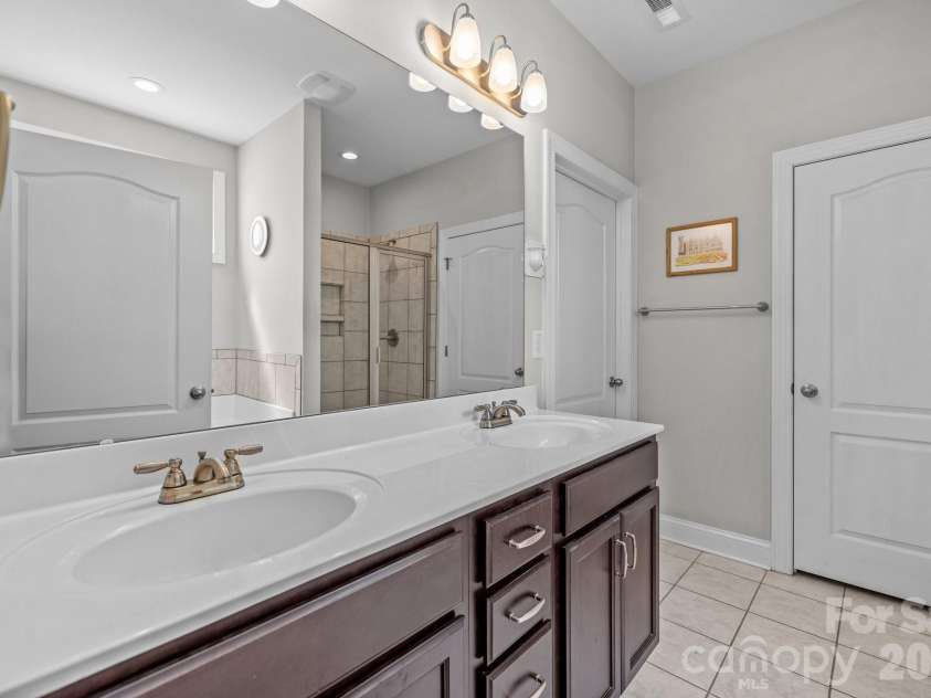 4697 Rinaldo Road, York, SC 29745.  MLS# CAR4380475, YatesRealty ID 26392. Primary bathroom with double sinks
