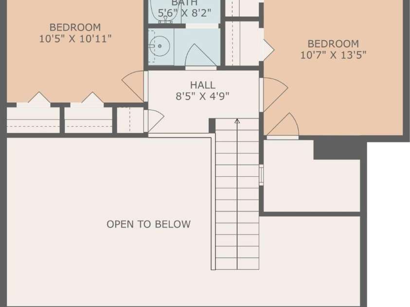 145 Fox Glen Drive, Arden, NC 28704.  MLS# CAR4134713, YatesRealty ID 26394. Upper level floor plan