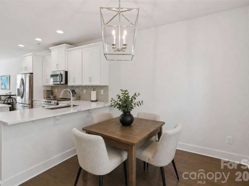 5040 York Park Lane, Charlotte, NC 28217.  MLS# CAR4375245, YatesRealty ID 26395. Dining Area (Virtually Staged)