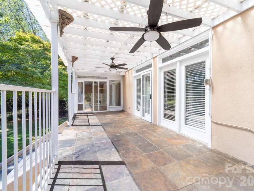 20127 Chapel Point Lane, Cornelius, NC 28031.  MLS# CAR4423446, YatesRealty ID 26399. Covered Terrace