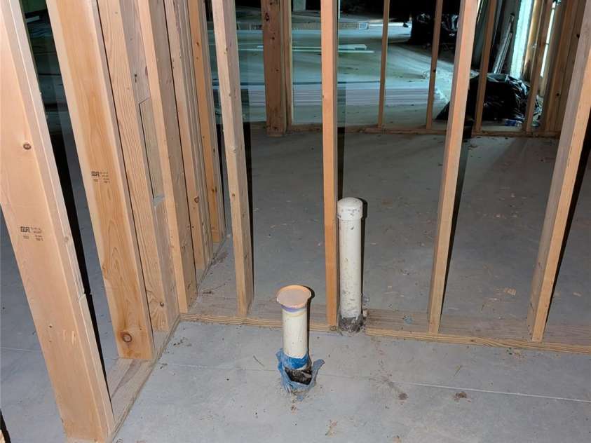 1605 Golden Road, Lake Toxaway, NC 28747.  MLS# CAR4179199, YatesRealty ID 264. Basement plumbing