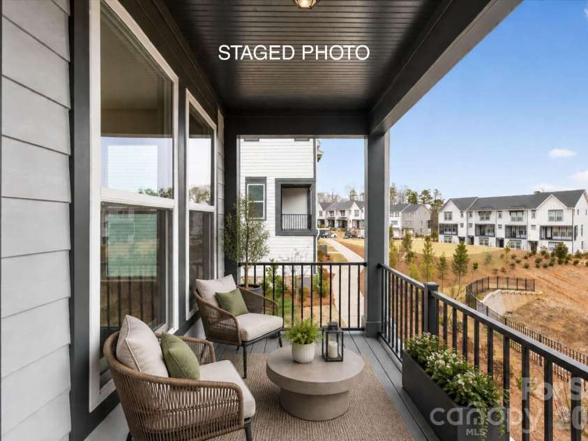 228 Ferebee Place, Charlotte, NC 28213.  MLS# CAR4335382, YatesRealty ID 2640. Covered Terrace *Virtually Staged*