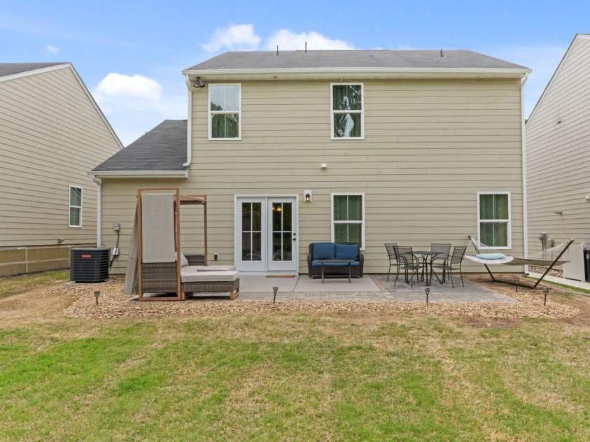 176 Jennymarie Road, Mooresville, NC 28115.  MLS# CAR4249290, YatesRealty ID 26401. Big Flat Backyard