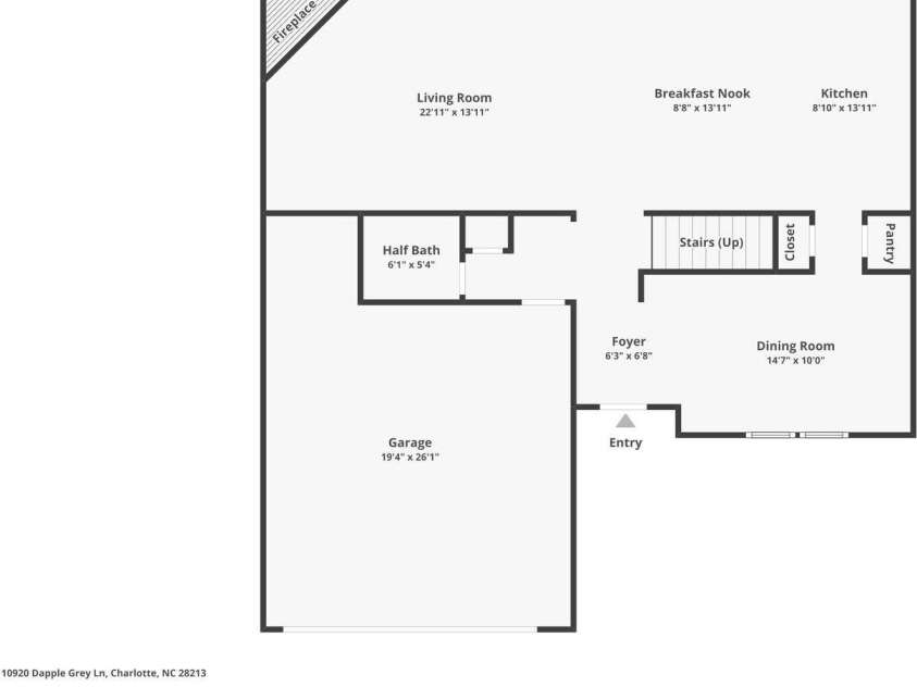 10920 Dapple Grey Lane, Charlotte, NC 28213.  MLS# CAR4277873, YatesRealty ID 26406. 