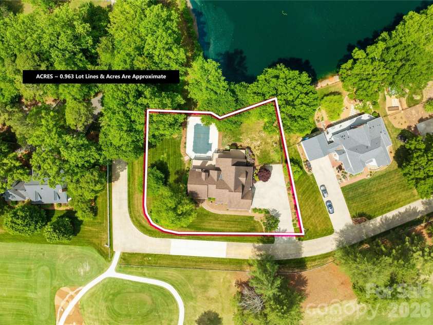 536 Innisbrook Drive, Statesville, NC 28625.  MLS# CAR4376509, YatesRealty ID 26413. Arial view