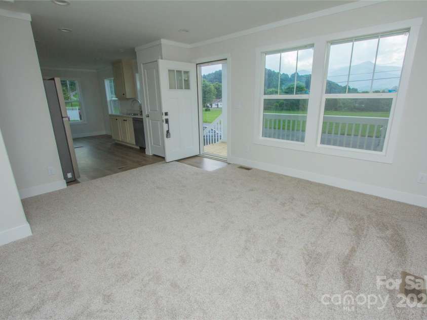 32 Bright Street, Waynesville, NC 28786.  MLS# CAR4280636, YatesRealty ID 26415. Views from the Living Room