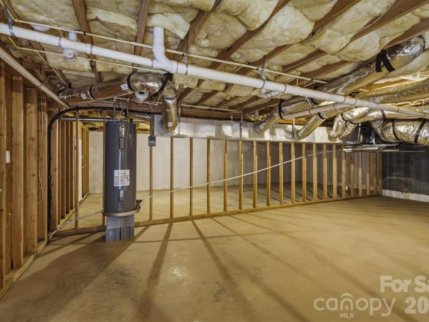 2523 26th Avenue, Hickory, NC 28601.  MLS# CAR4386893, YatesRealty ID 26424. Unfinished Basement