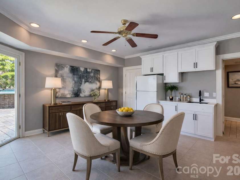1252 Morning Shore Drive, Lexington, SC 29072.  MLS# CAR4313174, YatesRealty ID 2643. New Basement Kitchenette & Lower Eat In Area *Virtual Staging