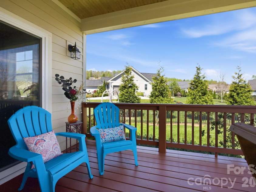 82 Blacksmith Run Drive, Hendersonville, NC 28792.  MLS# CAR4363924, YatesRealty ID 26434. Covered Deck! Enjoy Sunrise from here!